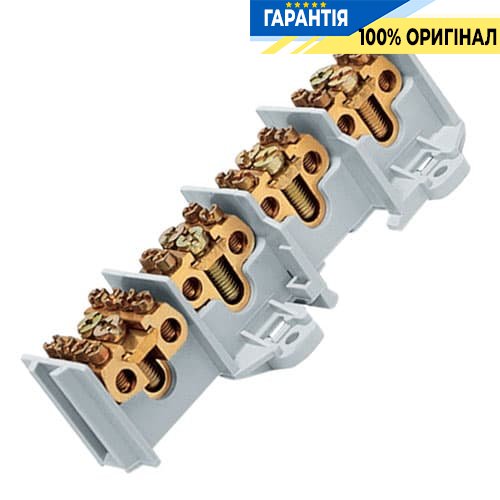 Ввідно-розподільний клеммник 4-полюса, 100А, 35мм2, din-рейка, Hager K65A