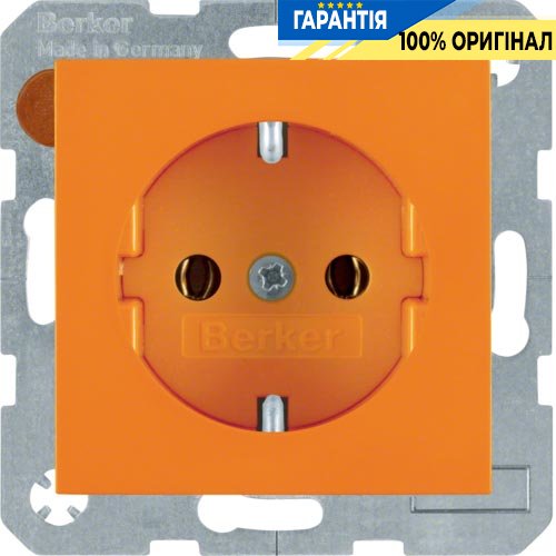 Розетка с з/к, оранжевая, 16А/250В S.1 Berker 47438914