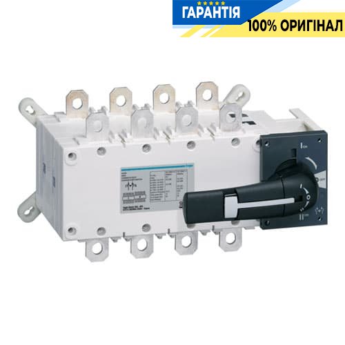 Перемикач трипозиційний Hager HI456 I-0-II, 400А, 4-п