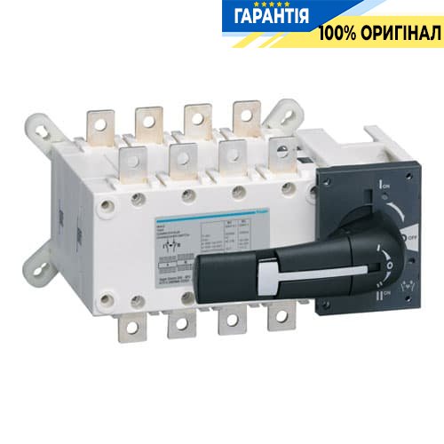 Переключатель трёхпозиционный Hager HI452 I-0-II, 160А, 4-п