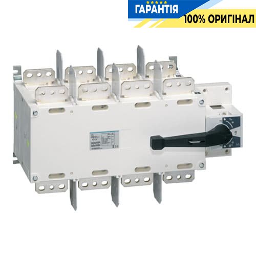 Перемикач трипозиційний I-0-II, 1600А, 4-п, Hager HI464