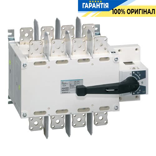Переключатель трёхпозиционный I-0-II, 800А, 4-п, Hager HI460