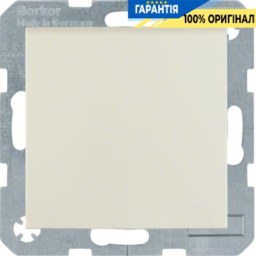 Розетка электрическая с крышкой Berker для коллекций S.1/B.3/B.7 GLAS, «белый глянцевый» 47518982