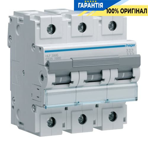Автоматический выключатель Hager 10kA HLF399S C 125A