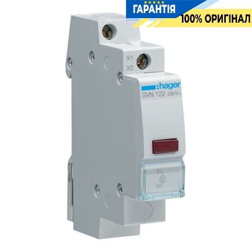 Світлодіодний індикатор фаз Hager SVN122 "червоний" 230В АС