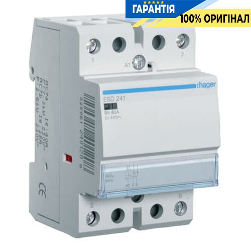 Контактор Hager ESD241 40A, 2НЗ, 24V