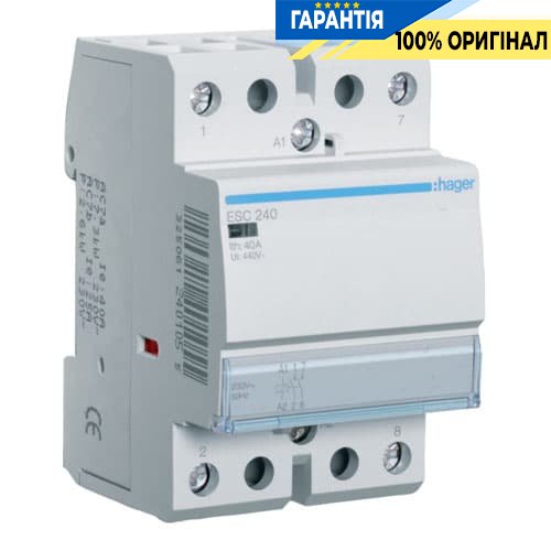 Контактор - силове реле Hager ESC240 230V / 40A 2Н.О