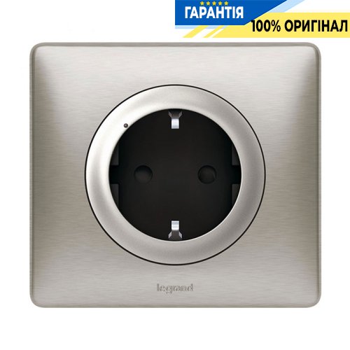 Розумна розетка з з/к 16А/230В з шторками Legrand Celiane with Netatmo 064837, графіт