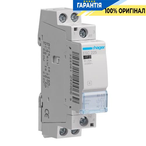 Контактор - силове реле Hager ESC225 230V / 25A 2Н.О