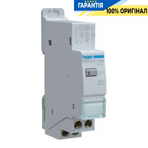 Електронне імпульсне реле Hager EPN410, 1н.о., 16А, Uупр. = 230V ~ АС