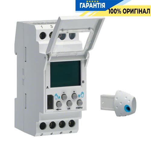 Таймер с астрономической программой, 2-канальный Hager EE181