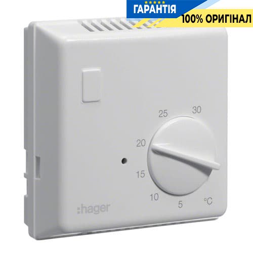 Цифровий біметалічний термостат Hager EK054 без індикатора