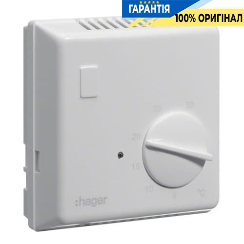Цифровий біметалічний термостат 230В/10А, контакт - що перемикається Hager EK052