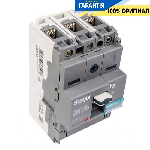 Автоматический выключатель h160 3-полюса 18kA 125A Hager HDA125L