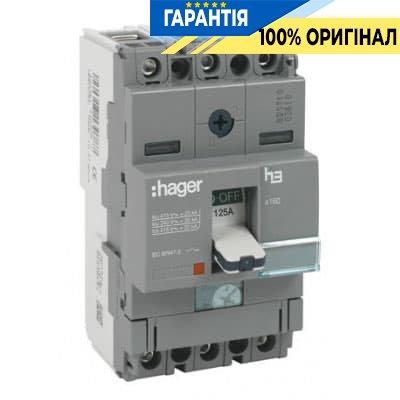 Автоматичний вимикач h400 xs 3P3D 50kA 400A, 400В АС Hager HND400U