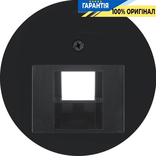 Накладка для 1-кратної розетки UAE, чорний (глянсовий), R.х, Berker 14072045
