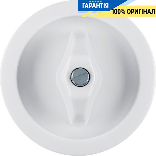 Центральная панель выключателя с ручкой пластик пол. белая. Serie 1930 Berker 1647