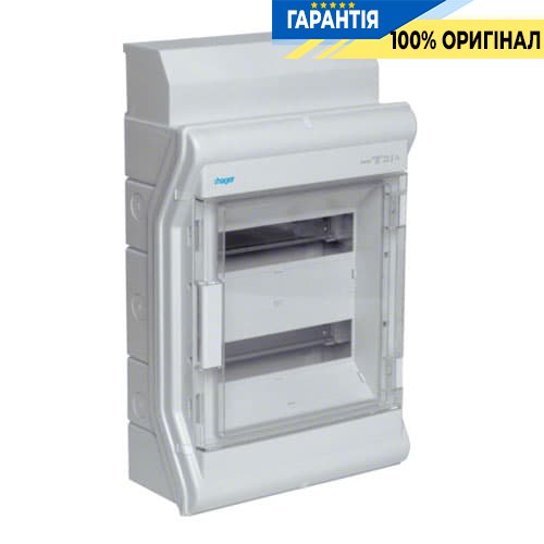 Щит розподільчий Hager Vector VE212DN, IP65 на 24 мод., Прозорі дверцята