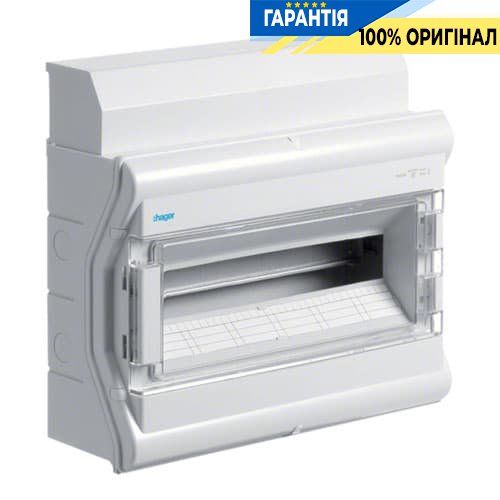 Щит розподільчий Hager Vector VE118DN, IP65 на 18 мод., Прозорі дверцята
