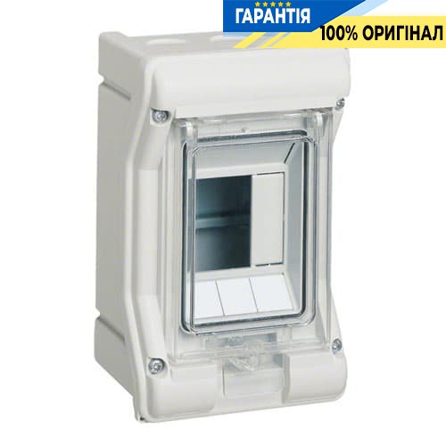 Щит розподільчий Hager Vector VE103D, IP65 на 3 модуля, прозорі дверцята