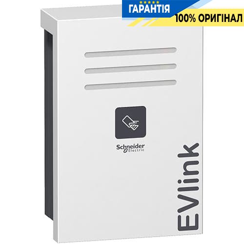 Зарядна станція для паркінгу (настінна) EVlink Parking 1хТ2 зі шторками 7.4кВт RFID Schneider Electric EVW2S7P04R