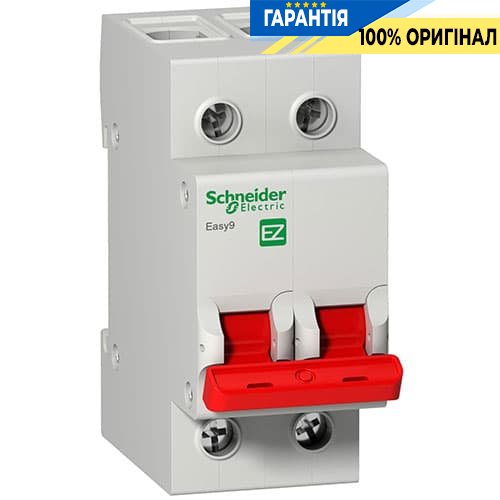 Выключатель нагрузки Easy9 2-полюса 63 Аа 230 V Schneider Electric EZ9S16263