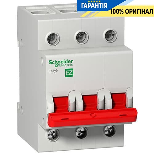Выключатель нагрузки Easy9 3-полюса 125 А 400 V Schneider Electric EZ9S16392