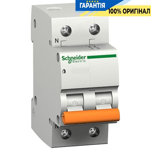 Автоматический выключатель Schneider Electric 11215 "Домовой" ВА 63, 1P + N, 25A, C
