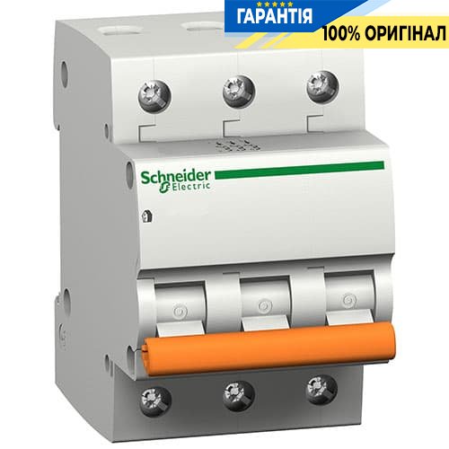 Автоматичний вимикач 3-п «Домовий» 50А тип "С" Schneider Electric 11228