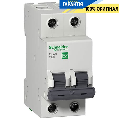 Автоматический выключатель Easy9 2-полюса, 10 А тип «B» Schneider Electric EZ9F14210