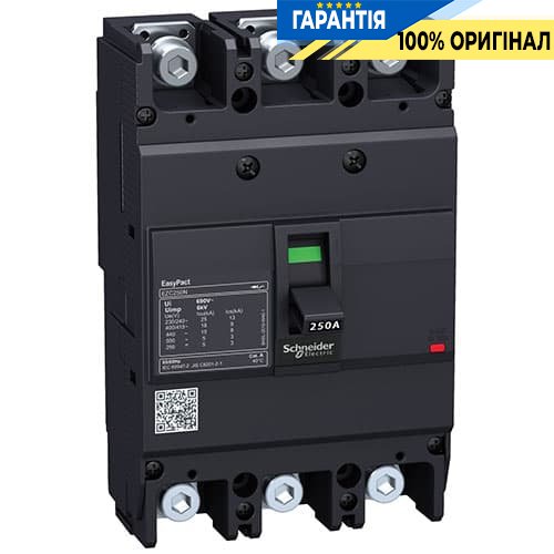 Автоматический выключатель EasyPact 3-п 200А 15kA 400V 3P/3T Schneider Electric EZC250N3200