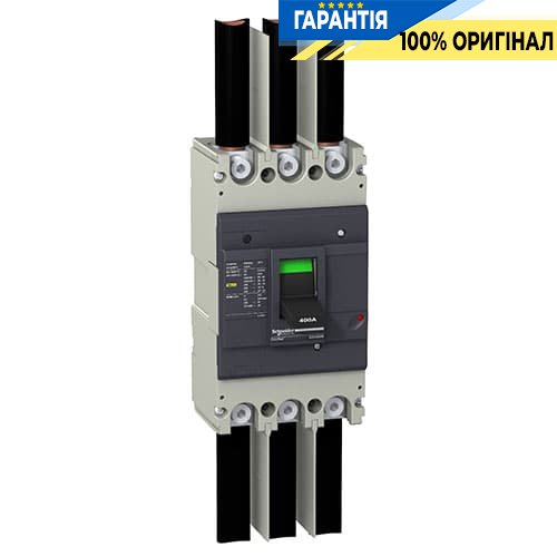Автоматичний вимикач EasyPact 3-п 400А 15kA 400V 3P / 3T Schneider Electric EZC400N3400