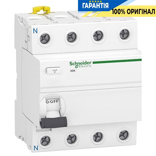 Дифреле (ПЗВ) трифазне «Schneider Electric iID K» 4p 40 Aмер 30мА тип-AC A9R50440