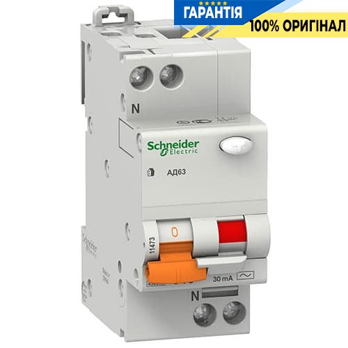 Дифавтомат Schneider Electric «Домовой» 2-п 40А 300мА тип - «С» 11472