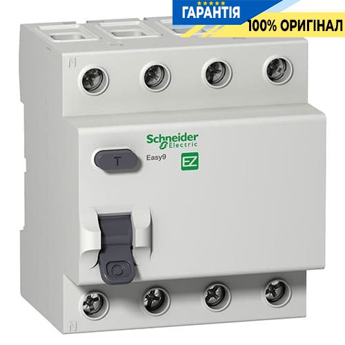 Дифреле Easy9 3-фазное, 4-п, 40 А / 300mA, тип «AC» Schneider Electric EZ9R64440