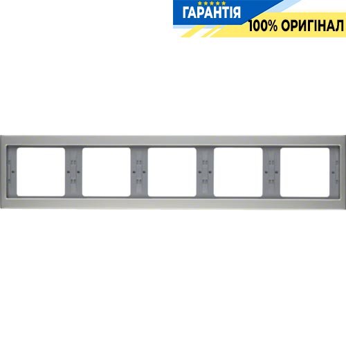 Рамка 5-а, нержавіюча сталь, горизонтальна, Berker K.5 13937004