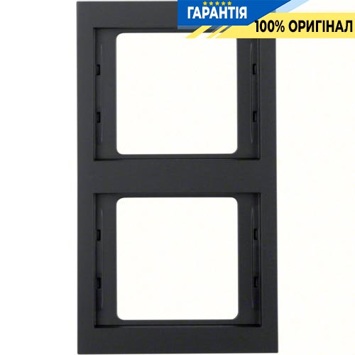 Рамка 2-а, антрацит, вертикальная, K.1, Berker 13237006