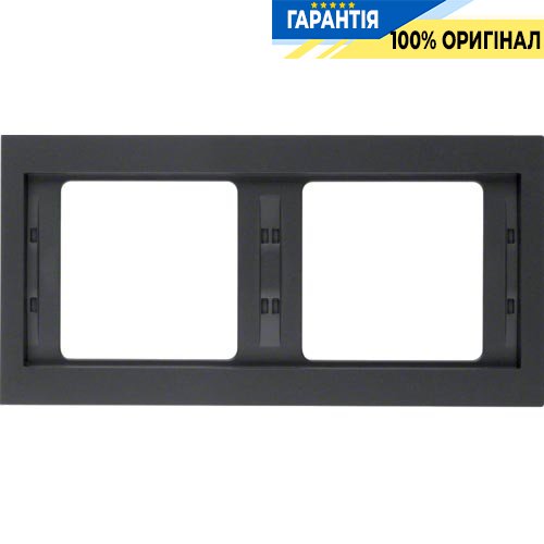 Рамка 2-а, антрацит, горизонтальная, K.1, Berker 13637006