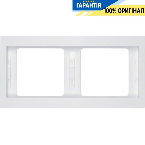 Рамка 2-а, полярно-белая, горизонтальная, K.1, Berker 13637009