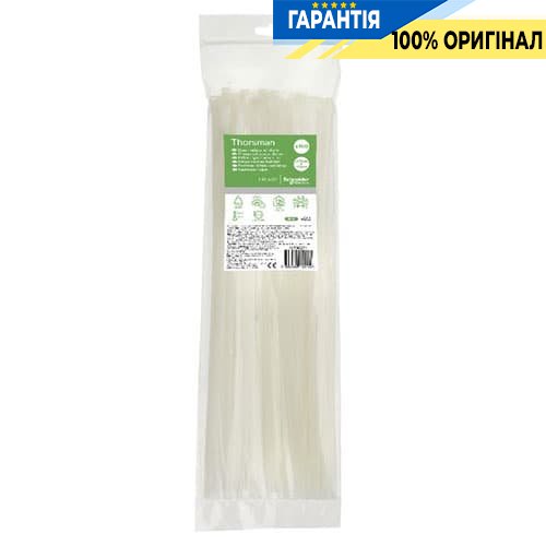 Хомут кабельный Thorsman 370х4.8 белый (100шт) Schneider Electric IMT46271