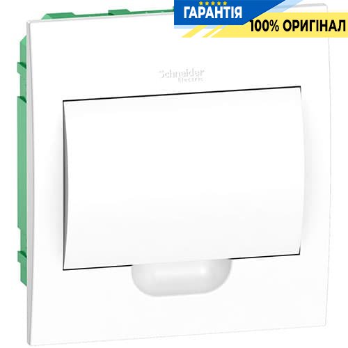 Щит пластиковий вбудовуваний 1 ряду по 8 мод. Easy9 "Білі дверцята" Schneider Electric EZ9E108P2F