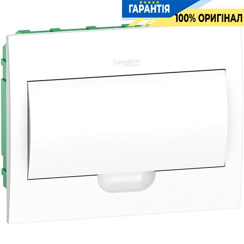 Щит пластиковий вбудовуваний 1 ряд по 12 мод. Easy9 "Білі дверцята" Schneider Electric EZ9E112P2F