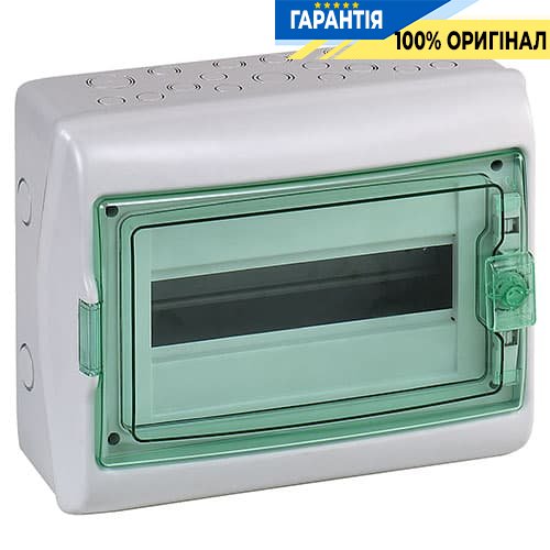 Шафа накладна, 1 ряд / 18 мод. прозорі двері, ІР65 Kaedra Schneider Electric 13982