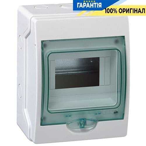 Шафа накладна, 1 ряд / 6 мод. прозорі двері, ІР65 Kaedra Schneider Electric 13977