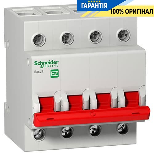 Выключатель нагрузки Easy9 4-полюса 80 А 400 V Schneider Electric EZ9S16480