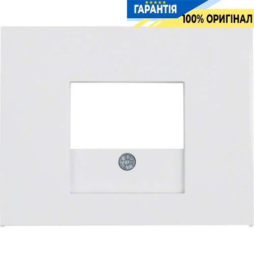 Накладка для розеток громкоговорителей, полярно-белая, K.1, Berker 10357009