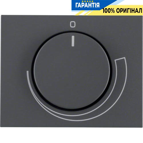 Центральная панель для регулятора числа оборотов, антрацит, «K.1» Berker 11357206