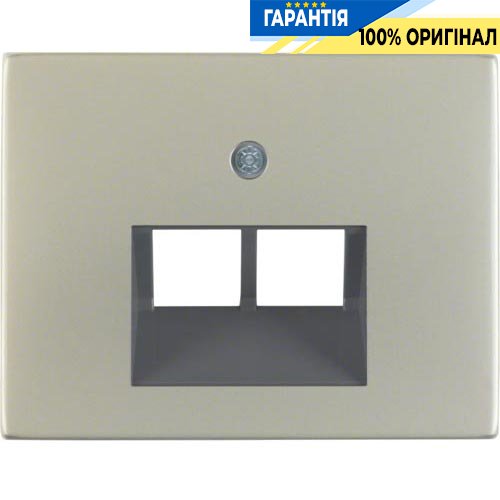 Накладка для розетки UAE / E-DAT, нержавіюча сталь, Berker K.5 14097004