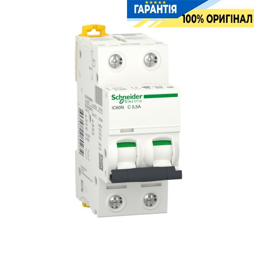 Автоматический выключатель Schneider Electric Acti9 iC60N 2P 0,5A C SE A9F74270