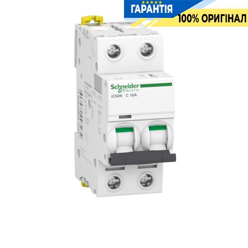 Автоматичний вимикач Schneider Electric Acti9 iC60N 2P 16A C SE A9F79216